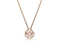 Kette mit Anhänger SWAROVSKI "Schmuck Geschenk Constella Halskette", roségoldfarben, kristallweiß, rosa, Halsketten, Damen, Metall, mit Swarovski Kristall, Zirkonia (synth.) (57703505-0) roségoldfarbe
