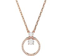 Kette mit Anhänger SWAROVSKI "Schmuck Geschenk Halskette Constella Pavé", rosa (roségoldfarben, kristallweiß), Halsketten, Damen, Metall, L: 45, mit Swarovski Zirkonia (synth.) (88750832-0) roségoldfa