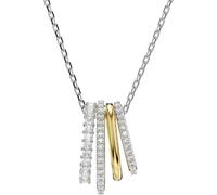 Kette mit Anhänger SWAROVSKI "Schmuck Geschenk Halskette Hyperbola", gold (metallfarben, gelbgoldfarben, kristallweiß), Halsketten, Damen, Metall, L: 45, mit Swarovski Kristall (54173717-0) metallfarb