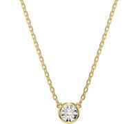 Kette mit Anhänger SWAROVSKI "Schmuck Geschenk Halskette Imber", gold (gelbgoldfarben, kristallweiß), Halsketten, Damen, Metall, L: 45, mit Swarovski Zirkonia (synth.) (42460734-0) gelbgoldfarben, kri
