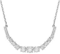 Kette mit Anhänger SWAROVSKI "Schmuck Geschenk Matrix Halskette", silber (metallfarben, kristallweiß), Halsketten, Damen, Metall, L: 49, mit Swarovski Zirkonia (synth.) (54275643-0) metallfarben, kris