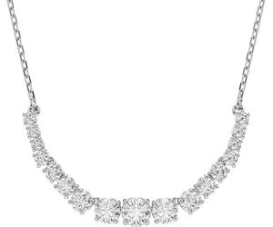 Kette mit Anhänger SWAROVSKI "Schmuck Geschenk Matrix Halskette", silber (metallfarben, kristallweiß), Halsketten, Damen, Metall, L: 49, mit Swarovski Zirkonia (synth.) (54275643-0) metallfarben, kris