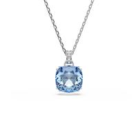 Kette mit Anhänger SWAROVSKI "Schmuck Geschenk MILLENIA Halskette", blau (metallfarben, kristallweiß, blau), Halsketten, Damen, Metall, mit Swarovski Kristall (38167709-0) metallfarben, kristallweiß,