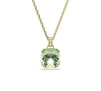 Kette mit Anhänger SWAROVSKI "Schmuck Geschenk MILLENIA Halskette", grün (gelbgoldfarben, kristallweiß, grün), Halsketten, Damen, Metall, mit Swarovski Kristall (68653308-0) gelbgoldfarben, kristallwe