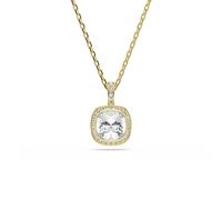 Kette mit Anhänger SWAROVSKI "Schmuck Geschenk UNA Halskette", gold (gelbgoldfarben, kristallweiß), Halsketten, Damen, Metall, mit Swarovski Kristall (94284566-0) gelbgoldfarben, kristallweiß