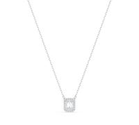 Kette mit Anhänger SWAROVSKI "Una Millenia Dc", silber (metallfarben, kristallweiß), Halsketten, Damen, Metall, L: 43, mit Swarovski Kristall, Swarovski Zirkonia (synth.) (42159933-0) metallfarben, kr