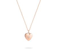 Kette mit Anhänger TAMARIS "Schmuck Geschenk Edelstahl Halskette Herz Medaillon zum öffnen", roségoldfarben, Halsketten, Damen, Edelstahl, L: 50, Kette mit Anhänger (67765217-0)