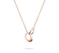 Kette mit Anhänger TAMARIS "Schmuck Geschenk Edelstahl Halskette Organic Shapes", rosa (roségoldfarben), Halsketten, Damen, Edelstahl, L: 45 B: 3mm, B:3mm (22036215-0) roségoldfarben