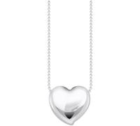 Kette mit Anhänger THOMAS SABO "Bold Elegance Herzform" Gr. 45, silber (silberfarben), Halsketten, Damen, 45, Silber 925 (recycelt), B: 1,5mm, Kette mit Anhänger, B:1,5mm (30331447-45)