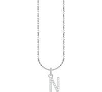Thomas Sabo Kette mit Buchstaben-Anhänger N, silber silberfarben