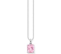 Thomas Sabo Schmuck KE1964-051-9-L45v Damen-Halskette Silber Pinkfarbener Stein