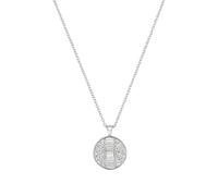 Tom Tailor Kette mit Anhänger für Damen, Edelstahl, mit Preciosa, 42+3 cm, silber, Geschenkidee, Halsschmuck, Damenschmuck, 2100676