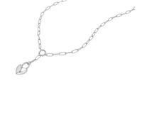 Kette mit Anhänger TOM TAILOR "Schmuck Geschenk Edelstahl Y-Kette Herz", edelstahlfarben, Halsketten, Damen, Edelstahl, L: 50 B: 3mm, B:3mm (16420500-0) edelstahlfarben