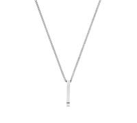 Kette mit Anhänger TOM TAILOR, edelstahlfarben, Halsketten, Herren, Edelstahl, L: 60 B: 2,8mm, B:2,8mm (63519062-0) edelstahlfarben