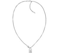 Kette mit Anhänger TOMMY HILFIGER "AMERICAN ICON", bunt (edelstahlfarben, blau, weiß, rot), Halsketten, Damen, Edelstahl, L: 45,5 B: 2mm, teilweise mit Emaille, B:2mm (37971666-0) edelstahlfarben, bla