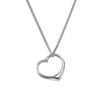 Kette mit Anhänger ZEEME "925/- Sterling Silber", weiß, Halsketten, Damen, 45cm, Silber 925 (Sterlingsilber), L: 45 B: 15mm, glänzend, B:15mm (251566-0) weiß