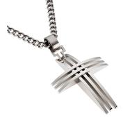 Zeeme Stainless Steel Anhänger Mit Kette Edelstahl Ohne Stein 45Cm Glänzend