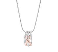 Kette mit Anhänger ZEEME "Silber 925 rhodiniert mit Unendlichkeits-Symbol", weiß, Halsketten, Damen, 42+5cm, Silber 925 (Sterlingsilber), L: 47 B: 10mm, glänzend, B:10mm (39474032-0) weiß