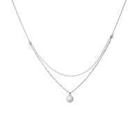 Zeeme Silber Damen Halskette 925/- Sterling Silber 38+5cm Glänzend weiß 301250131