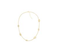 Kette mit Einhänger TOMMY HILFIGER "MARINA", gelbgoldfarben, Halsketten, Damen, Edelstahl, L: 45,5 B: 2mm, B:2mm (69342524-0) gelbgoldfarben