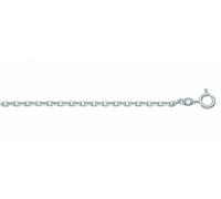 Kette ohne Anhänger ADELIA´S "Ankerkette Halskette 333 Weißgold ( 8K ) - Goldkette" Gr. 50, silber, Halsketten, Damen, 50, Gold, Goldkette (74698606-50) silber