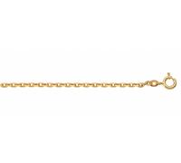 Kette ohne Anhänger ADELIA´S "Ankerkette Halskette 925 Silber vergoldet - Goldkette" Gr. 42, gold, Halsketten, Damen, 42, Silber 925 (Sterlingsilber), Goldkette (94031005-42) gold