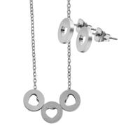 Kette ohne Anhänger ADELIA´S "Damen Halskette - Ankerkette aus Edelstahl 43 cm", silber, Halsketten, Damen, 43cm, Edelstahl, Zum Verschenken - ideal zum Weihnachten (20134260-0) silber