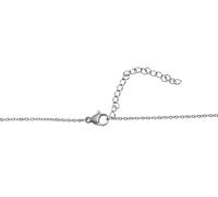 Kette ohne Anhänger ADELIA´S "Damen Halskette - Ankerkette Kreuz aus Edelstahl 43 cm", silber, Halsketten, Damen, 43cm, Edelstahl, Perfekt als Geschenk zum Valentinstag (79697046-0) silber