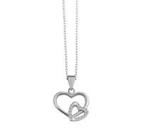 Kette ohne Anhänger ADELIA´S "Damen Halskette aus 925 Silber mit Zirkonia 43+5", silber, Halsketten, Damen, 48cm, Silber 925 (Sterlingsilber), Geschenkidee: zeitlos und vielseitig (67744028-0) silber