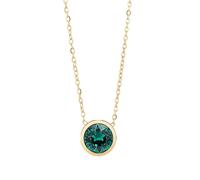 Kette ohne Anhänger ADELIA´S "Damen Halskette aus Edelstahl mit Kristall 43+5", gold, Halsketten, Damen, 48cm, Edelstahl, Ideal als Geschenk - dezent und elegant (69783924-0) gold