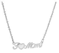 Kette ohne Anhänger ADELIA´S "Damen Halskette aus Edelstahl mit Perlmutt 43 cm", silber, Halsketten, Damen, 43cm, Edelstahl, Perfekt als Geschenk zum Muttertag (52895931-0) silber