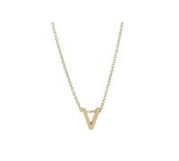 Kette ohne Anhänger ADELIA´S "Damen Halskette - Buchstabe N aus Edelstahl 45+5", gold, Halsketten, Damen, 50cm, Edelstahl, Ein stilvolles Geschenk für besondere Momente (34488610-0) gold