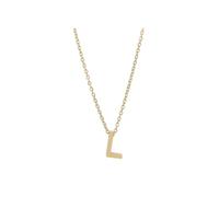 Kette ohne Anhänger ADELIA´S "Damen Halskette - Buchstabe N aus Edelstahl 45+5", gold, Halsketten, Damen, 50cm, Edelstahl, Eine schöne Geschenkidee für jeden Anlass (36411860-0) gold