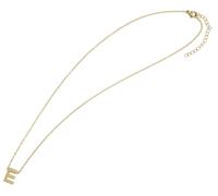 Kette ohne Anhänger ADELIA´S "Damen Halskette - Buchstabe N aus Edelstahl 45+5", gold, Halsketten, Damen, 50cm, Edelstahl, Zum Verschenken - passend für viele Anlässe (43199439-0) gold