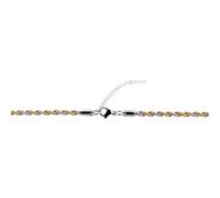 Kette ohne Anhänger ADELIA´S "Damen Halskette - Kordelkette aus Edelstahl 50+5", silber, Halsketten, Damen, 55cm, Edelstahl, Ein kleines Geschenk mit großer Wirkung (51655609-0) silber