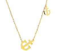 Kette ohne Anhänger ADELIA´S "Damen Halskette mit Anhänger - aus Edelstahl", gold, Halsketten, Damen, 45cm, Edelstahl, Ein kleines Geschenk mit großer Wirkung (17171217-0) gold