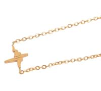 Kette ohne Anhänger ADELIA´S "Damen Halskette mit Anhänger - aus Edelstahl", gold, Halsketten, Damen, 48cm, Edelstahl, Ideal zum Verschenken - schlicht und stilvoll (85182635-0) gold