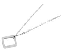 Kette ohne Anhänger ADELIA´S "Damen Halskette mit Anhänger - aus Edelstahl", silber, Halsketten, Damen, 43cm, Edelstahl, Ideal als Geschenk - dezent und elegant (25436832-0) silber