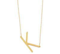 Kette ohne Anhänger ADELIA´S "Damen Halskette mit Anhänger - Buchstabe aus Edelstahl", gold, Halsketten, Damen, 48cm, Edelstahl, Perfekt als Geschenk für besondere Menschen (14497303-0) gold