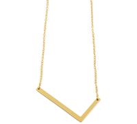 Kette ohne Anhänger ADELIA´S "Damen Halskette mit Anhänger - Buchstabe aus Edelstahl", gold, Halsketten, Damen, 48cm, Edelstahl, Ideal als Geschenk für besondere Anlässe (67584002-0) gold