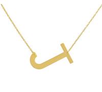 Kette ohne Anhänger ADELIA´S "Damen Halskette mit Anhänger - Buchstabe aus Edelstahl", gold, Halsketten, Damen, 48cm, Edelstahl, Ein Geschenk, das Freude macht (24381118-0) gold