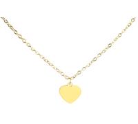 Kette ohne Anhänger ADELIA´S "Damen Halskette mit Anhänger - Herz aus Edelstahl", gold, Halsketten, Damen, 45cm, Edelstahl, Perfekt als Geschenk für besondere Menschen (49391038-0) gold