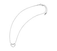 Kette ohne Anhänger ADELIA´S "Damen Halskette mit Anhänger - Herz aus Edelstahl", silber, Halsketten, Damen, 50cm, Edelstahl, Zum Verschenken an Menschen, die Ihnen am Herzen liegen (12445219-0) silbe