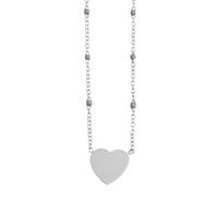 Kette ohne Anhänger ADELIA´S "Damen Halskette mit Anhänger - Herz aus Edelstahl", silber, Halsketten, Damen, 43cm, Edelstahl, Perfekt als Geschenk für besondere Menschen (35572107-0) silber