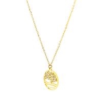 Kette ohne Anhänger ADELIA´S "Damen Halskette mit Anhänger - Lebensbaum aus Edelstahl", gold, Halsketten, Damen, 43cm, Edelstahl, Ein kleines Geschenk mit großer Wirkung (26163638-0) gold