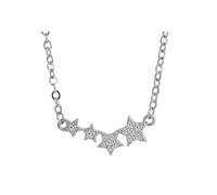 Kette ohne Anhänger ADELIA´S "Damen Halskette mit Anhänger - Stern aus 925 Silber", silber, Halsketten, Damen, 45cm, Silber 925 (Sterlingsilber), Geschenkidee: zeitlos und vielseitig (51012147-0) silb