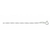 Kette ohne Anhänger ADELIA´S "Figarokette Halskette 925 Silber - Silberkette" Gr. 60, silber, Halsketten, Damen, 60, Silber 925 (Sterlingsilber), Silberkette (58664751-60) silber