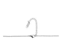 Kette ohne Anhänger ADELIA´S "Halskette - Ankerkette aus Edelstahl mit Zirkonia 43 cm", silber, Halsketten, Damen, 43cm, Edelstahl, Perfekt als Geschenk für besondere Menschen (41299966-0) silber