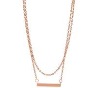 Kette ohne Anhänger ADELIA´S "Halskette aus Edelstahl 43 cm", rosa (gold), Halsketten, Damen, 43cm, Edelstahl, Ein kleines Geschenk mit großer Wirkung (88757069-0) gold