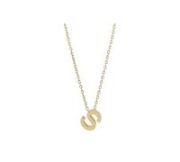 Kette ohne Anhänger ADELIA´S "Halskette - Buchstabe N aus Edelstahl 45+5", gold, Halsketten, Damen, 50cm, Edelstahl, Zum Verschenken - ideal zum Valentinstag (75695162-0) gold